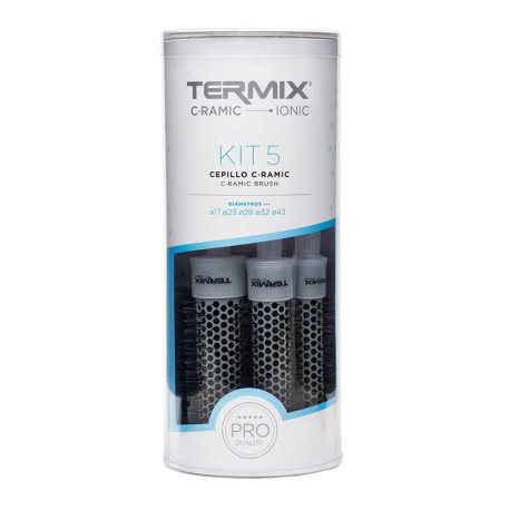 TERMIX C-RAMIC ROUND HAIR BRUSHES PACK (17,23,28,32,43)