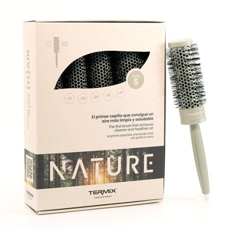 TERMIX PROFESSIONAL NATURE ROUND HAIRBRUSHES PACK (17,23,28,32,43)